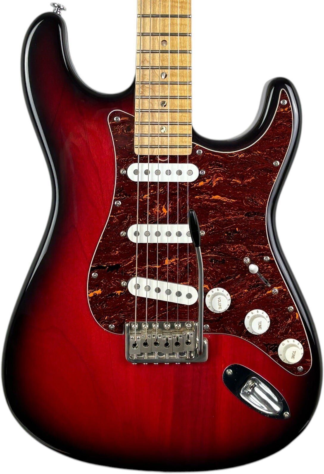 Faber FA130S-CHM-SSS Stratocaster – Dark Cherry Sunburst   Original - Refurbished