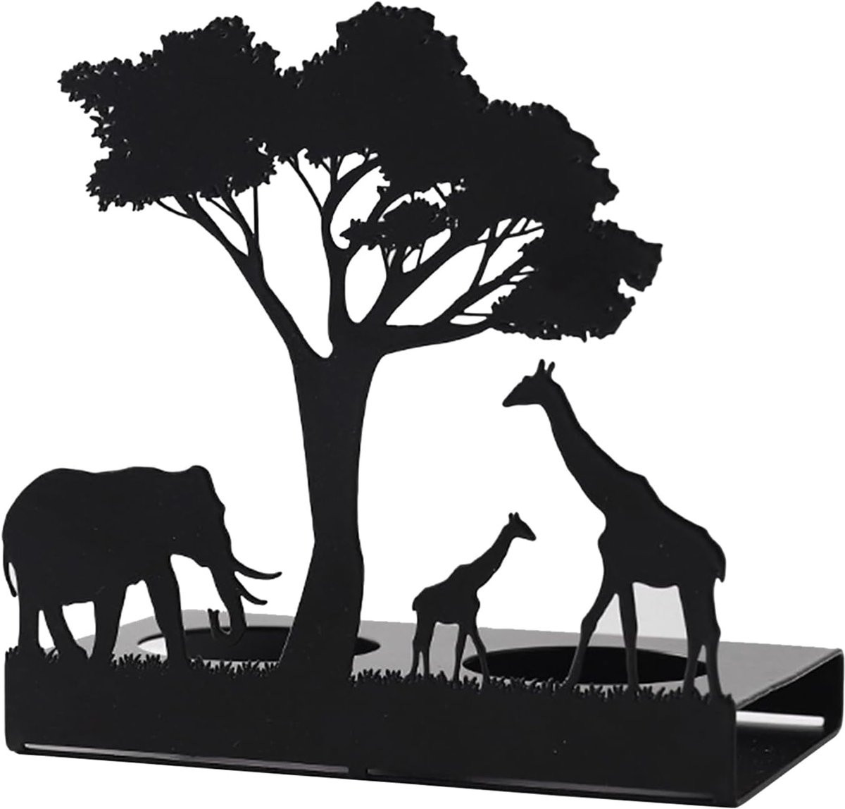 Elkuaie Kandelaar Giraffe - IJzeren Kaarsenhouder voor Traditionele en LED-kaarsen - Tealight en Pillar