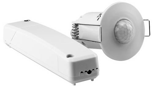 Grothe 94506 Aufputz, Decke, Einbau PIR-Bewegungsmelder 360° Relais Weiß IP20
