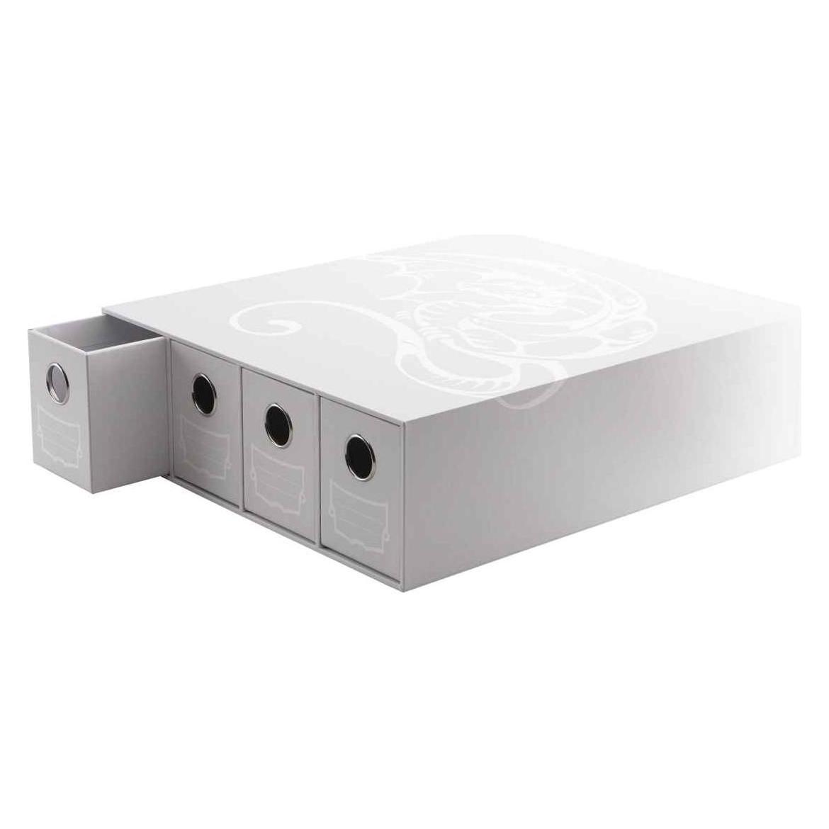 Dragon Shield DS Fortress - 4-Card Drawers Horizontal - White (5706569337049-5706569337049)