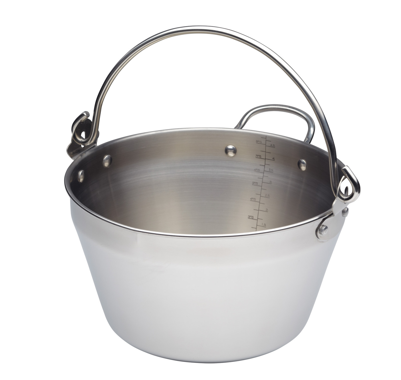 KitchenCraft braadpan, 4,5 liter, zilverkleurig
