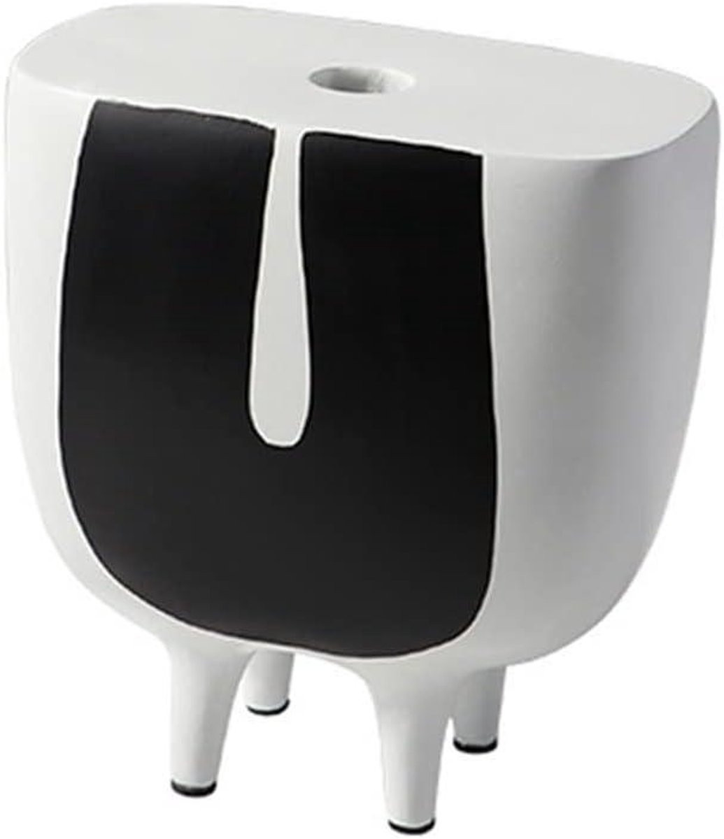 Keramisch Beeldje Abstract Figuur Wit Handgemaakt Ornament voor op de Tafel