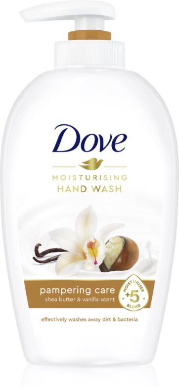 Dove Purely Pampering Shea Butter Flüssigseife mit Pumpe Karitébutter und Vanille 250 ml