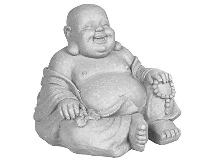 STONE-Lite Tuin Ornament Vet Lachen Gelukkig Boeddha Vezelklei Standbeeld