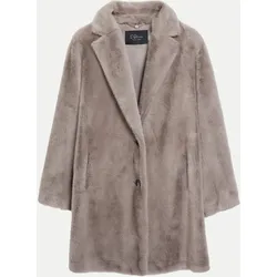 Mantel aus Fake-Fur Beige 36