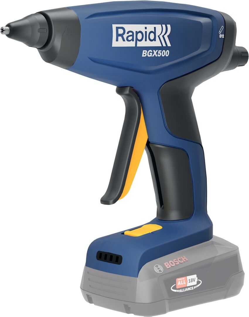 Isaberg Rapid AB Rapid Akku-Heißklebepistole BGX500 18V P4A, 1 Heißklebepistole (ohne Akku & Ladegerät)