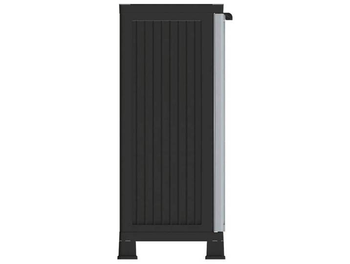 Gris Cabinet rangement Armoire en plastique avec stockage 68x39x92 cm N3274