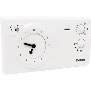 Theben Raumthermostat Ramses 722, analog, mit Regler und Schaltuhr, Aufputz