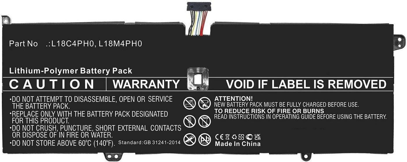 CoreParts Replacement Laptop Battery for Lenovo Yoga, 7.6V 7630mAh 58Wh Li-Polymer, Black