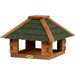 dobar Vogelhaus Blockhaus 4-eckig, Bitumendach