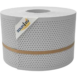zaun zu® Sichtschutzstreifen PP Premium Gelocht 20 Prozent Streifen Lichtgrau 50m