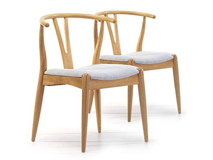 VS Venta-stock Stuhl-Set 2er Rustic Farbe Eiche