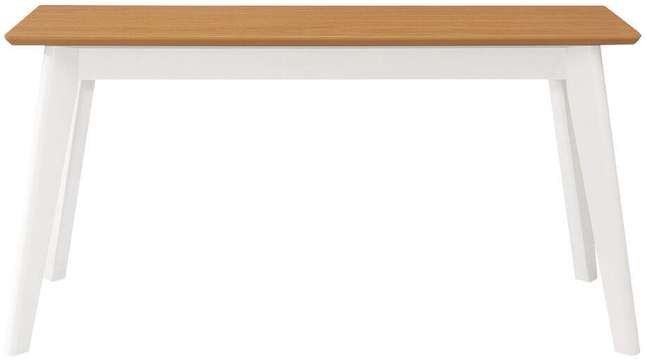 Norden Home Maximo Upholstered Bench Brown/White 44cm H X 90cm W X 30cm D