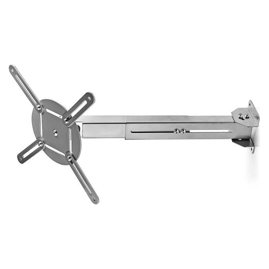 Nedis PJWM100GY - Nástěnný držák projektoru| | 360° | Max. 10 kg | 314 - 500 mm | Stříbrná barva (Wand) (PJWM100GY)
