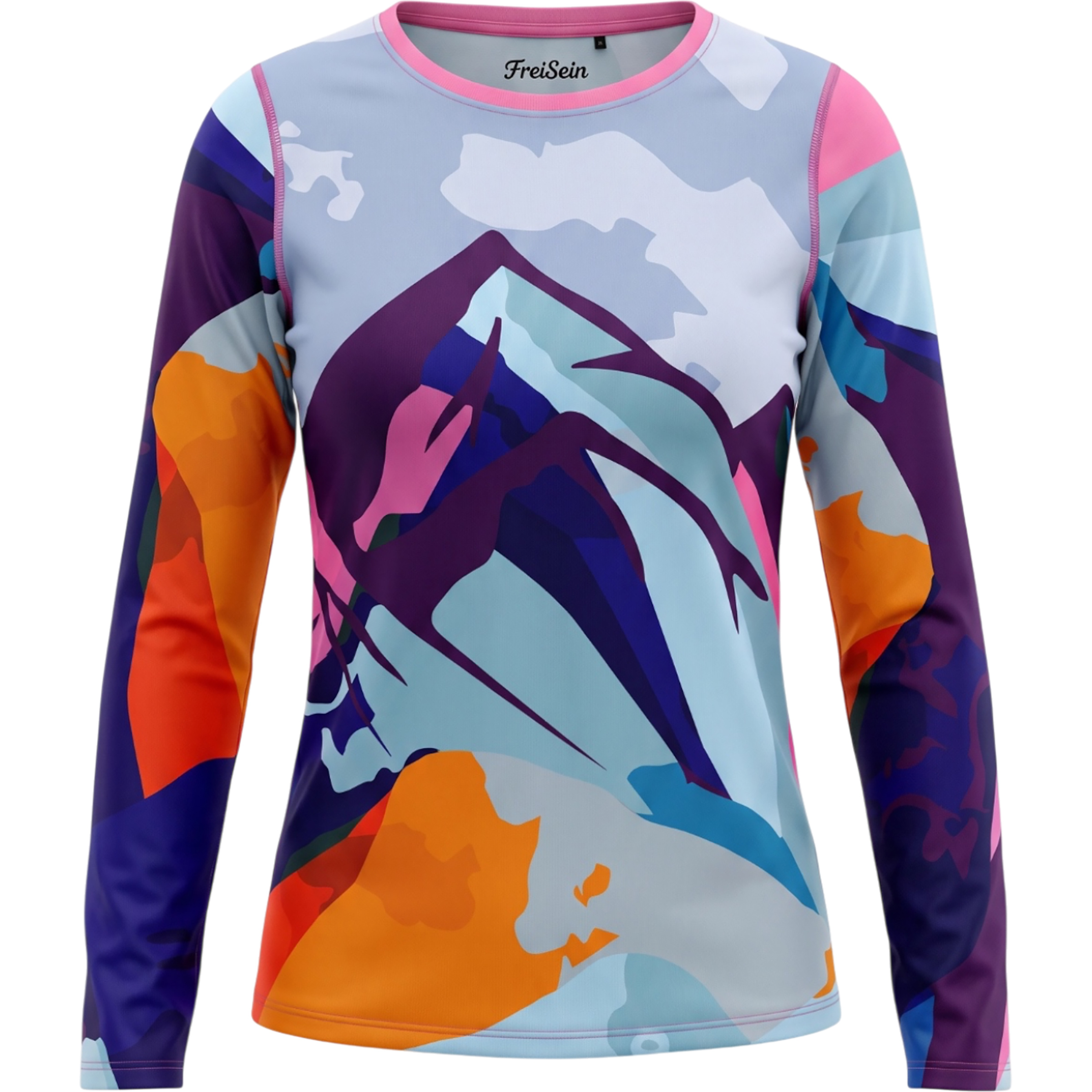 FreiSein WaterColour Damen Longsleeves mehrfarbig Größe S Lifestyle Schnell trocknend