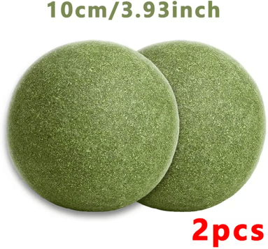Inspire Picks Lickable Catnip Ball Toy For Chewing, Play & Teeth Cleaning 2pcs Big