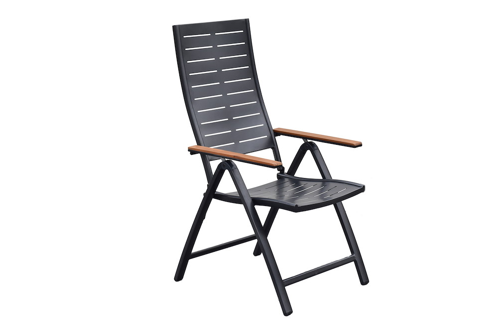 MERXXHANDELS Tinos Set 5tlg 4 Klappsessel 1 Tisch 150 x 90 cm 16950975