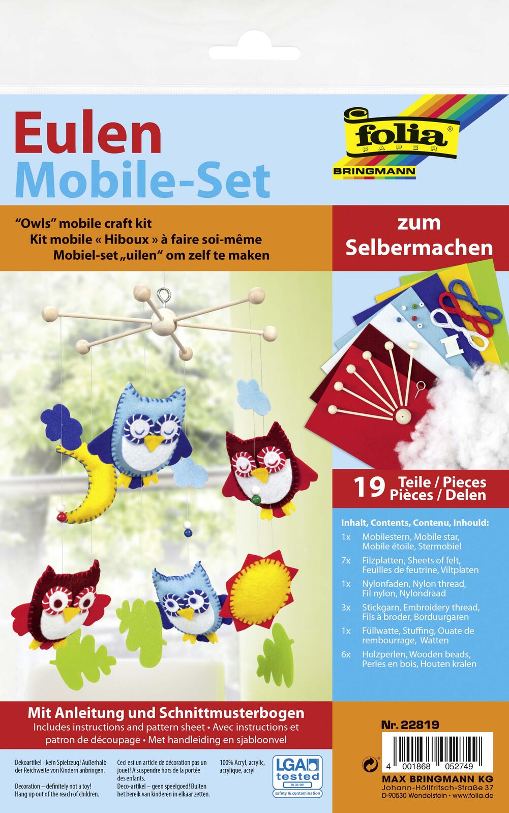 folia Mobile-Anhänger Eule 22819
