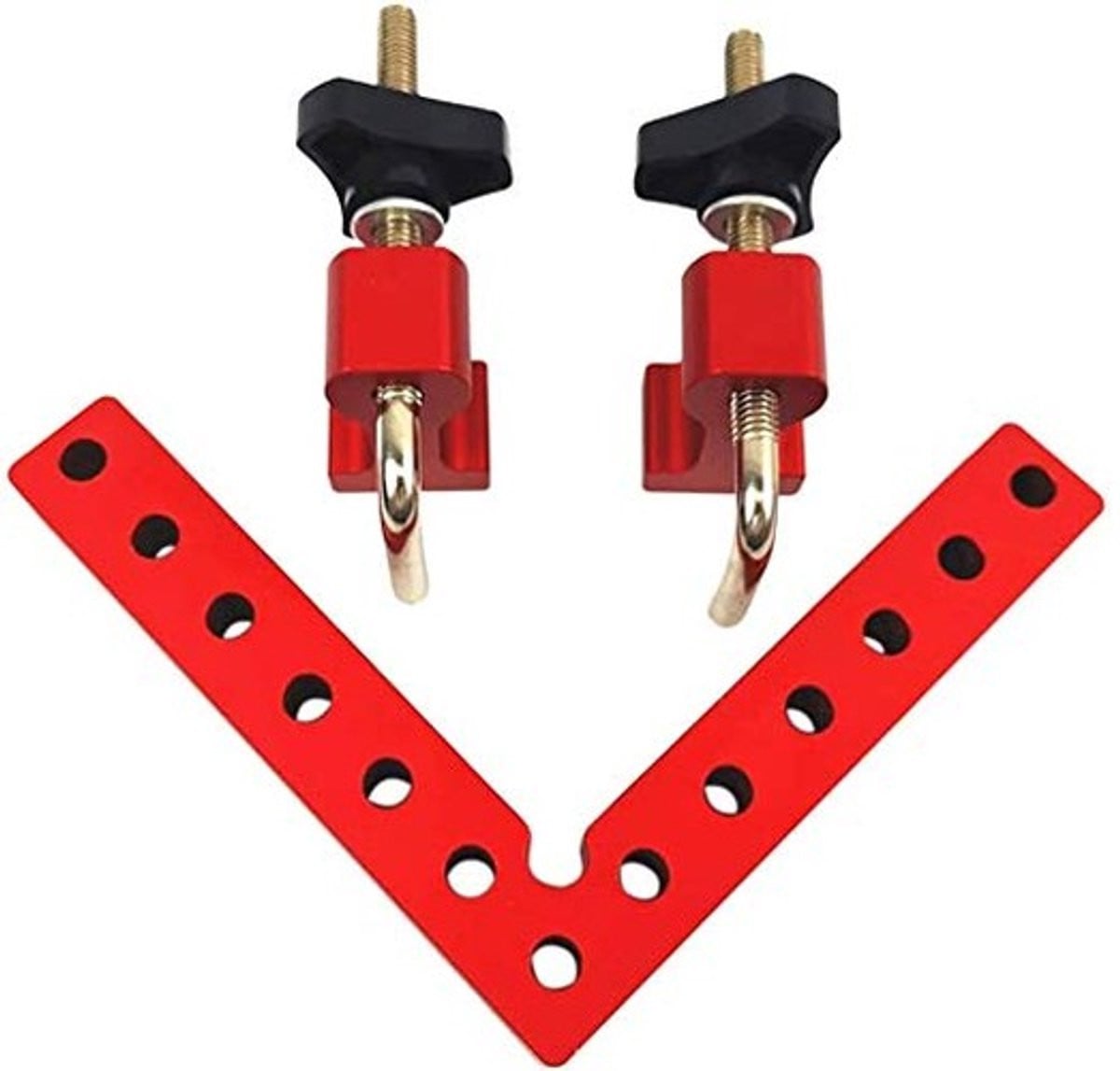 Cosensi Rode Aluminium Hoekklem voor Houtbewerking 140 mm