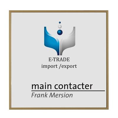 MADRID Bronze Line Türschild 150, selbstklebend, Format: 150,5x150,5 mm