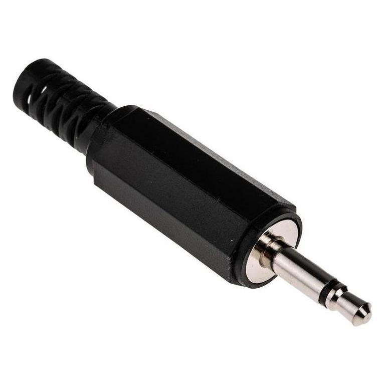 RS PRO Klinken-Stecker 3,5 mm Gerade S/W Kabelmontage (106868)