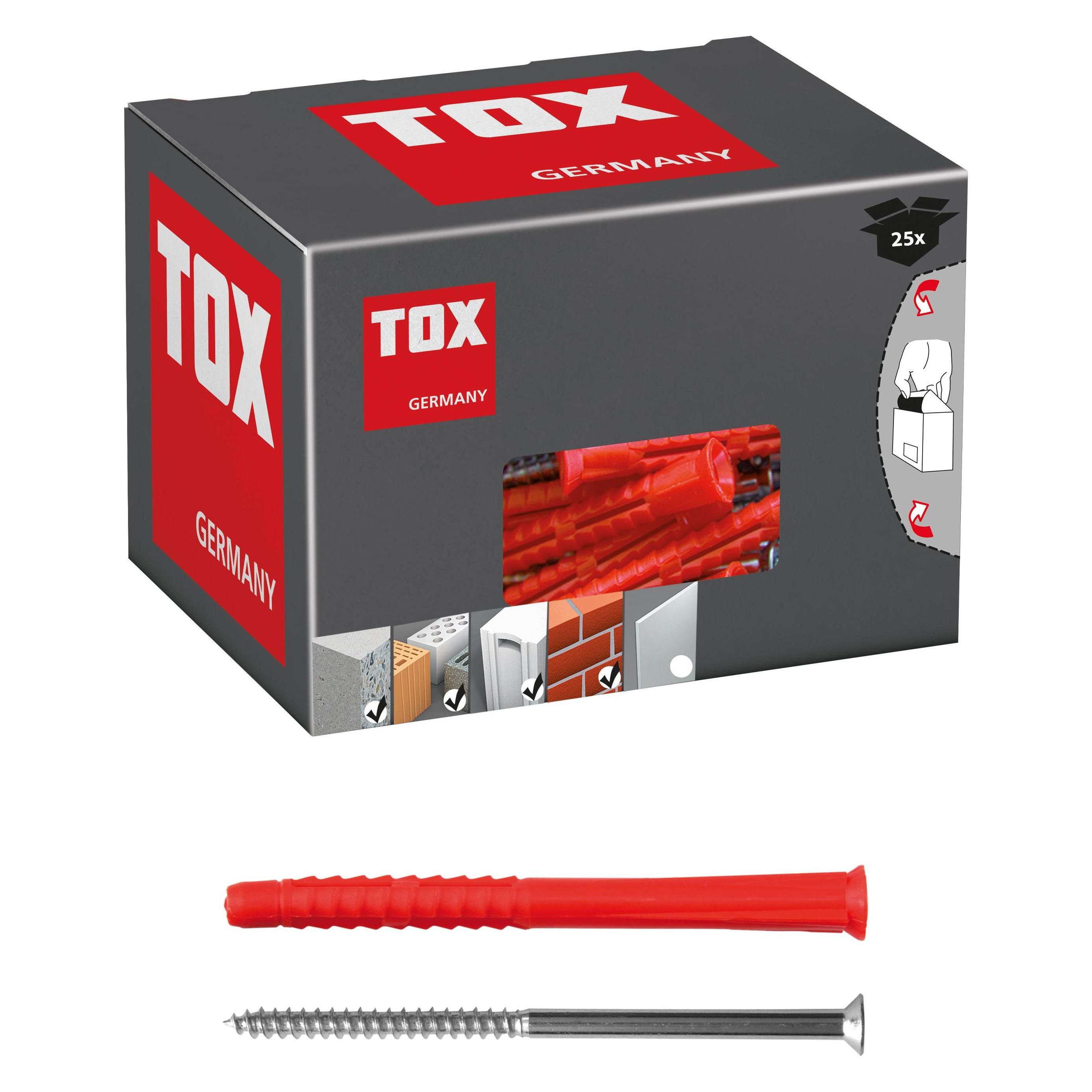 Tox Allzweck-Langdübel Constructor 10x100 mm + Schraube 25 Stück (25 Stk.) (022102491)