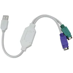 RS PRO USB-Adapter, USBA / PS/2, 360mm (0.36 m), Schnittstellenkabel