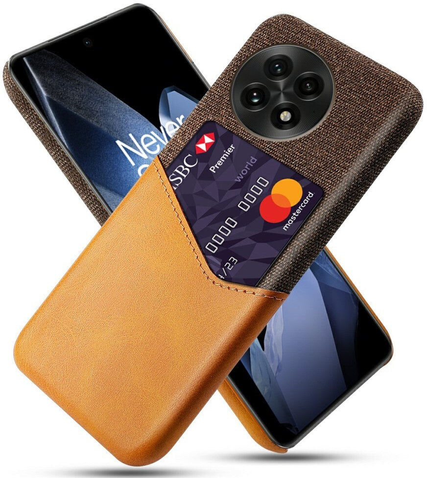 EIDERWOOD - OnePlus Kunstlæder Cover med Kortlomme - Orange