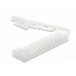 Delock Flachbandkabelhalter selbstklebend 60180 für Flachbandkabel Transparent 10 St.