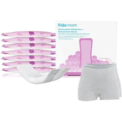 frida mom Wochenbett-Set 8er-Pack Kühlbinden 2er-Pack Einmalslip, weiss