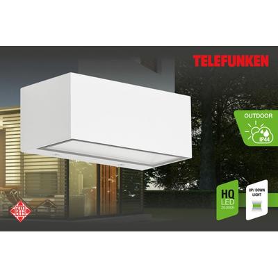 LED Außen-Wandleuchte TELEFUNKEN "MONACO", weiß, Leuchten, LED Außenwandleuchte