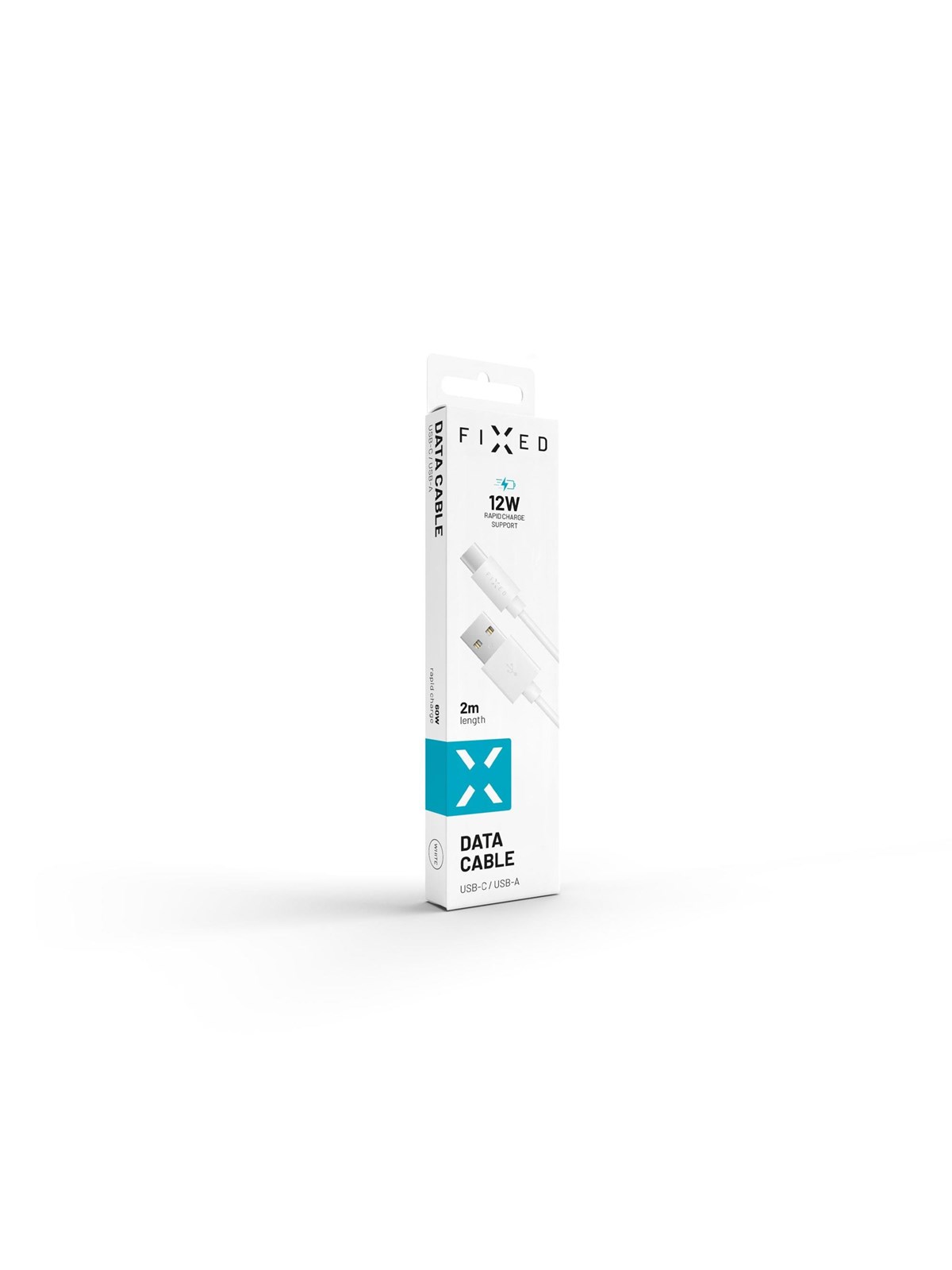 FIXED USB-A USB-C - 2m - Weiß