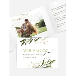 Hochzeitseinladung selbst gestalten mit Spruch und Fotos im Onlinedesigner bei Meine-Kartenmanufaktur.de