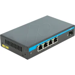 DELOCK 87765 - Switch, 5-Port,  Gigabit Ethernet, PoE, SFP