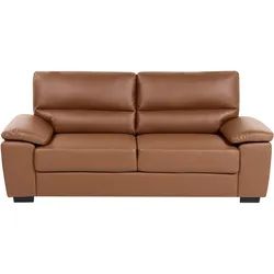 3-SITZER-SOFA Kunstleder goldbraun Vogar