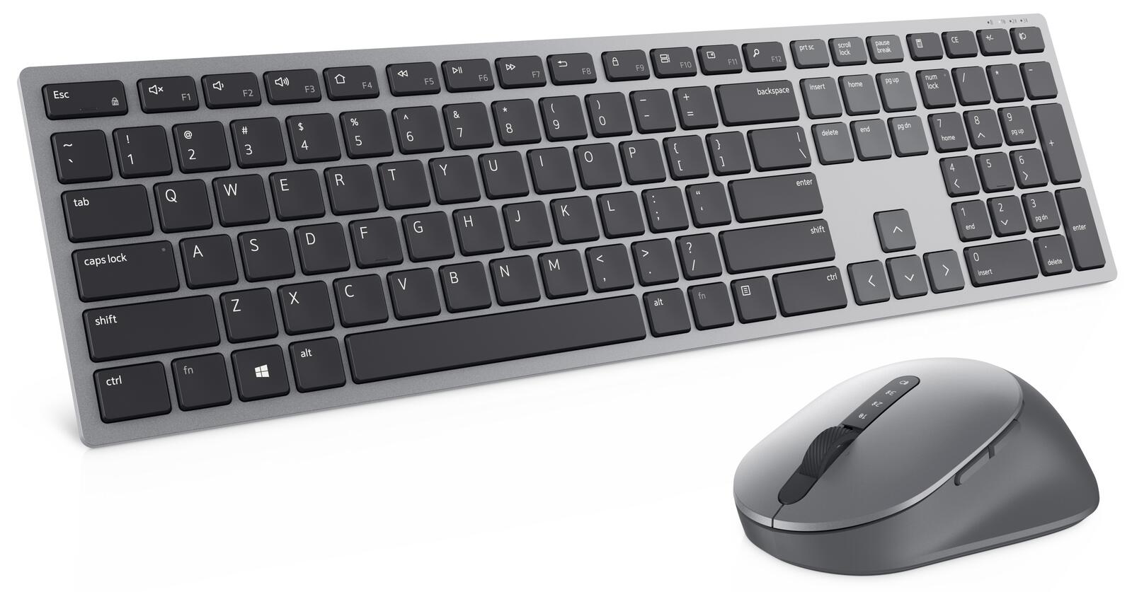 Dell Premier Multi-Device KM7321W kabelloses Tastatur und Maus Set - QWERTZ DE - grau KM7321WGY-GER