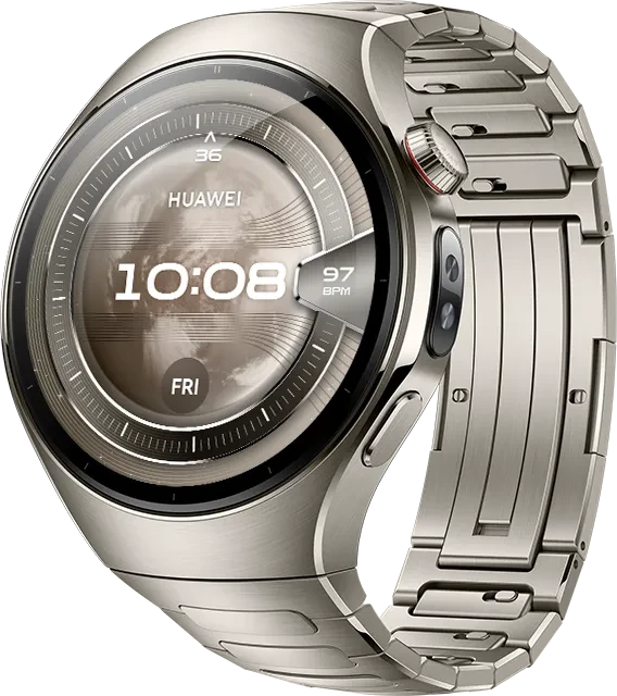 Watch Huawei 5 46mm (Rates-L29M) (silber, Titan-Armband, Gehäuse aus Titanium)