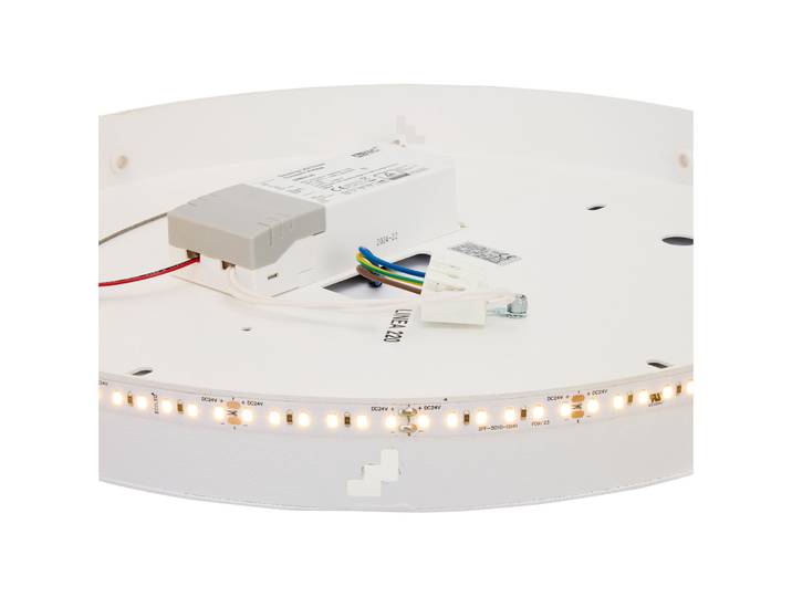 Basis Echoes Metall weiss D: 38.5cm, 19W LED - LED - Lichtfarbe: Warmweiss - Deckenlampe- LED Energiesparlampe