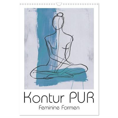 Kontur PUR - Feminine Formen (Wandkalender 2027 DIN A3 hoch), CALVENDO Monatskalender