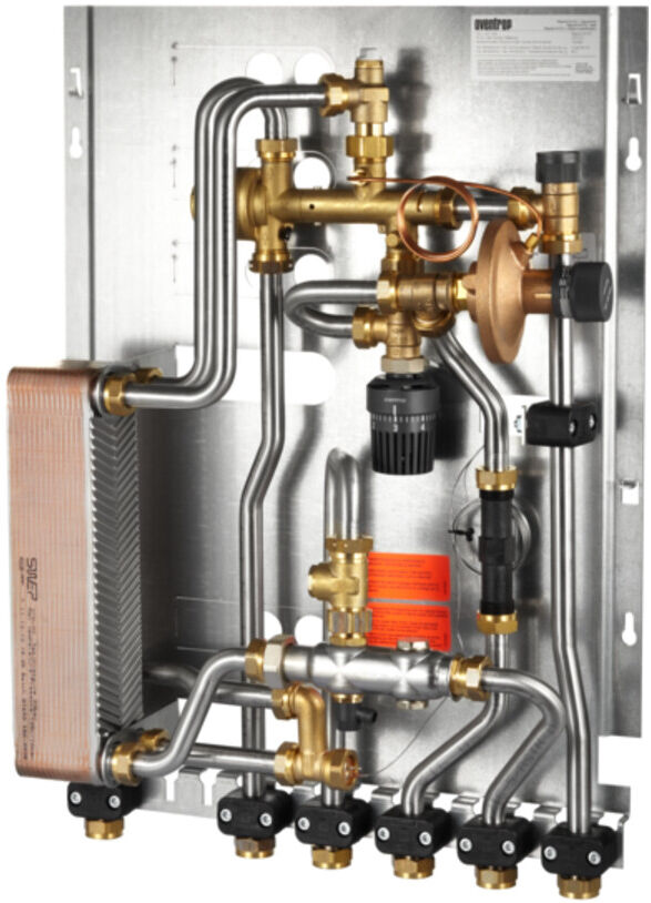 Oventrop Wohnungsstation Regudis W-HTU nickelgel., o KW-Abgang, max. 15 l/min (1341251)