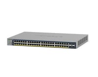 NETGEAR 28-Port PoE Gigabit Ethernet Smart Switch (GS728TP): Managed, optionales Insight-Cloud-Management, 24 PoE+ bei 190 W, 4 1G SFP, Desktop- oder Rack-Befestigung GS728TP-300EUS