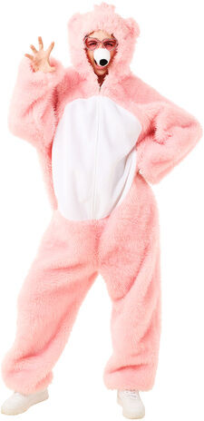 buttinette Bärenkostüm unisex, pastellrosa
