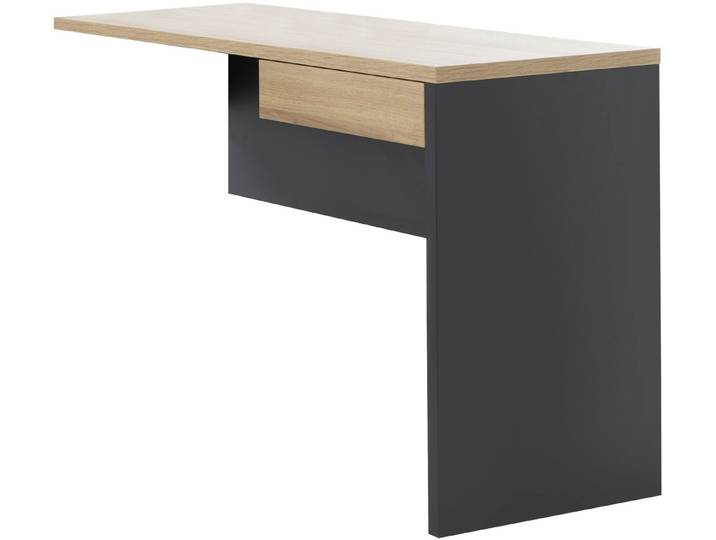 Tischelement GAMI ITALIC , schwarz (eiche bocage, anthrazit, anthrazit, eiche bocage nachbildung), B:113cm H:72cm T:45cm, Tische, Tischelement, Eine schöne Ergänzung für Ihren Schreibtisch
