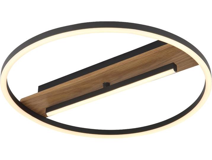 Globo Lighting Deckenleuchte Metall holzoptik, LED