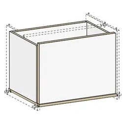 Türeinsatz für Regal M6, B 49 cm Gentner-Design MDF weiß, Designer Matthias Gentner, 49x35.5x39 cm