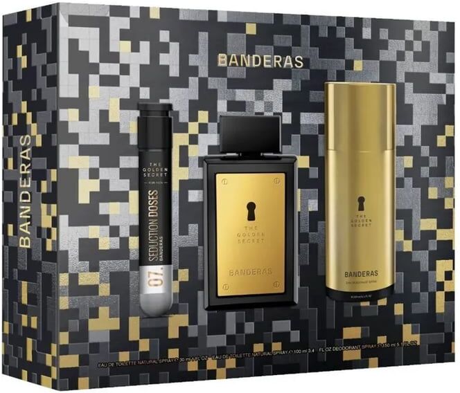 Antonio Banderas The Golden Secret EDT 100 ml + EDT 30 ml + Desodorante 150 ml Lote