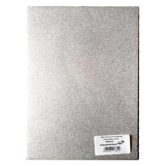 MFP Paper Doppelseitiger silberner Glitzerkarton, 23 x 33 cm, 5 Blatt (210 g/m², 5x) (54624630)
