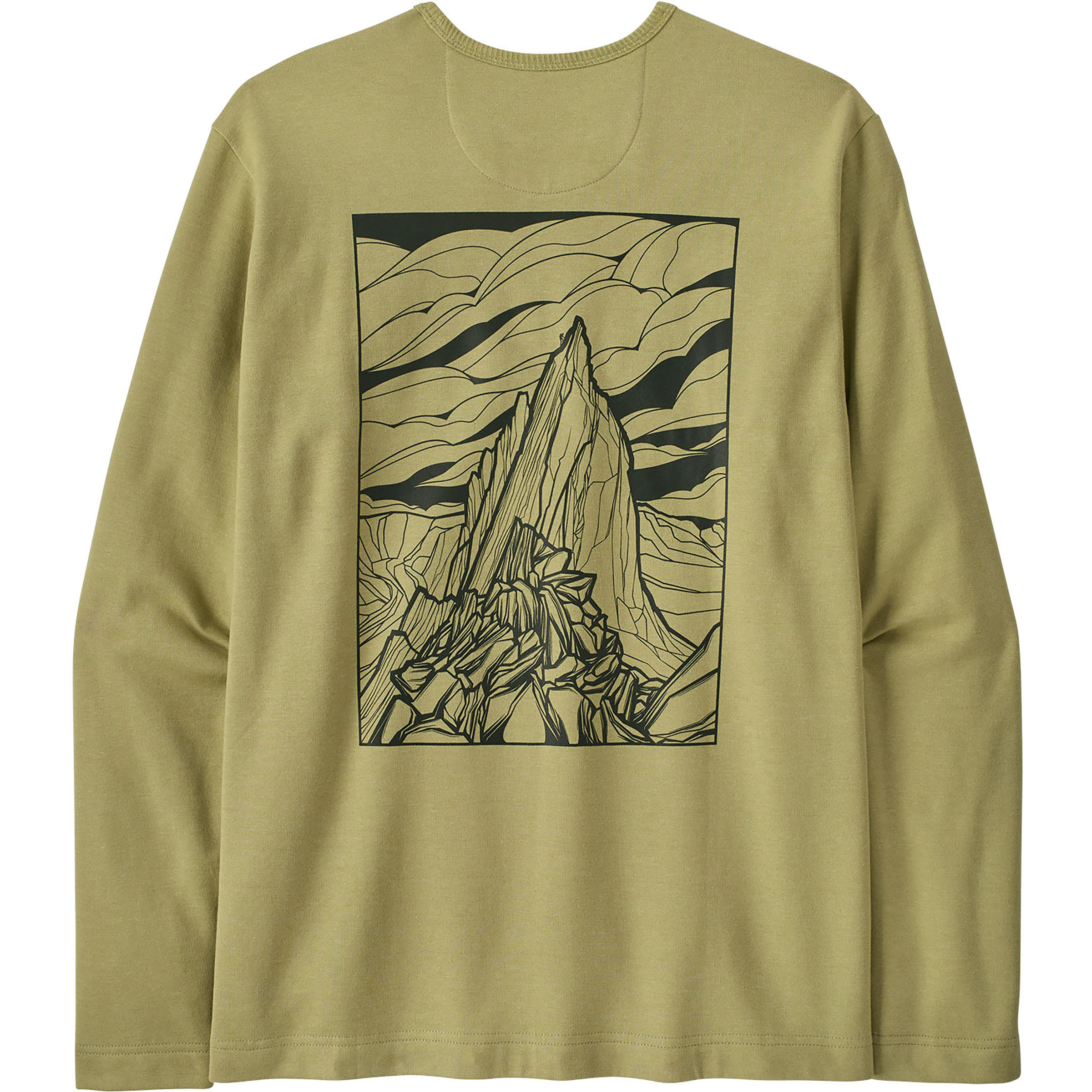 Patagonia LW Cloud Crag Wildrise Herren Longsleeves oliv Größe XL Lifestyle Hautfreundlich