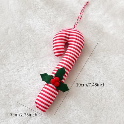 Multicon Wholesale Hub Hanging Christmas Tree Decoration, Red Berries Walking Stick, Festive Shooting Props, Unique Christmas Gifts style 4