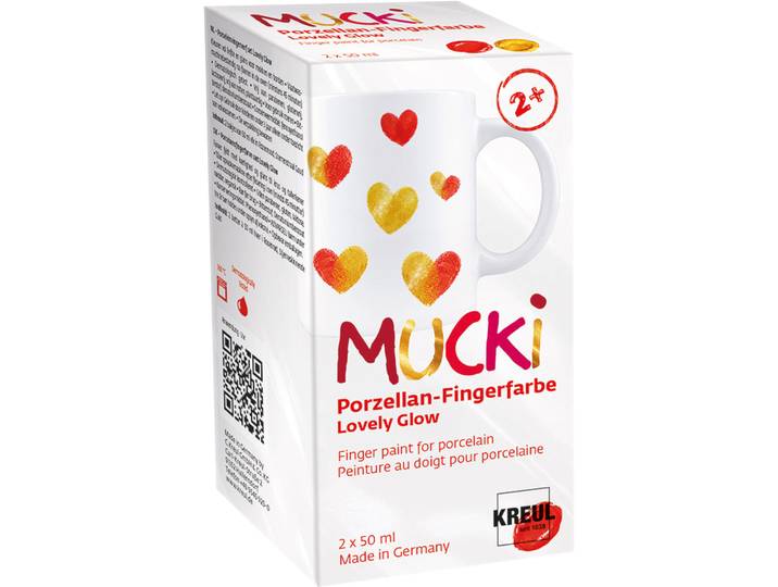 Mucki Porz.-Fingerfarbe Set Lovely Glow